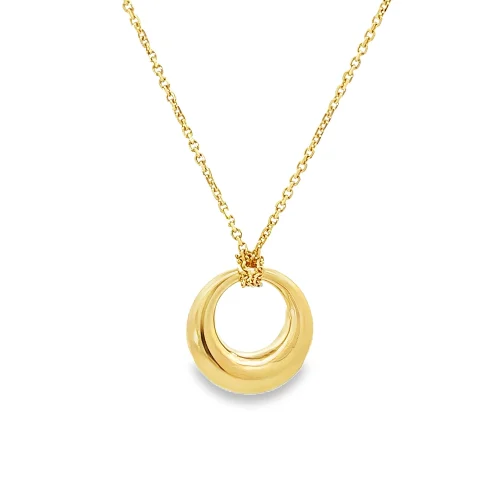9ct Yellow Gold Donut Pendant