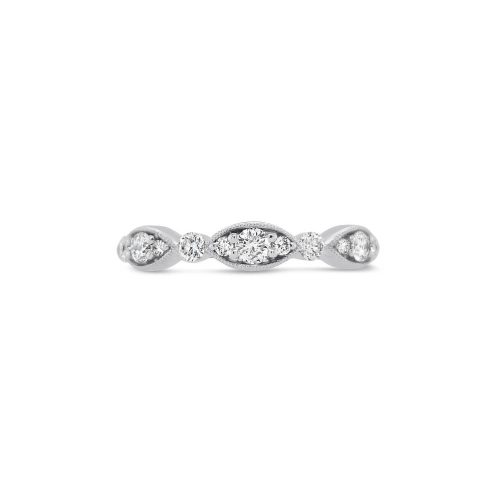 Art Deco Diamond Stacker Ring