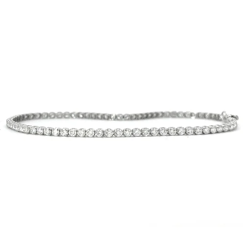 Beautifully Fine Diamond Tennis Bracelet