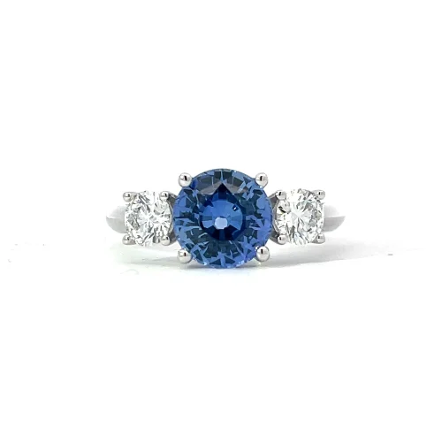 Ceylon Sapphire and Diamond Beauty
