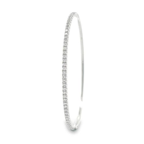 Claw Set Diamond Bangle
