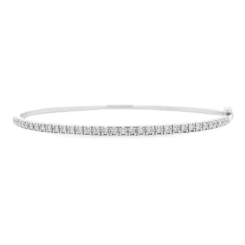Claw Set Diamond Bangle`