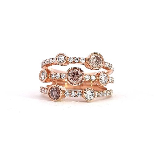 Cognac Diamond Ring