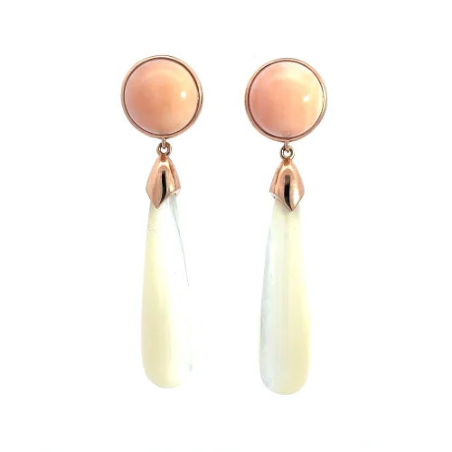 Coral and Pearl Drops