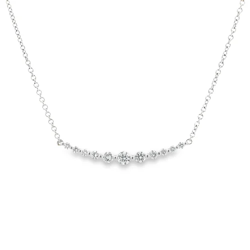 Diamond Bar Necklace