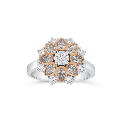 Diamond Flower Ring