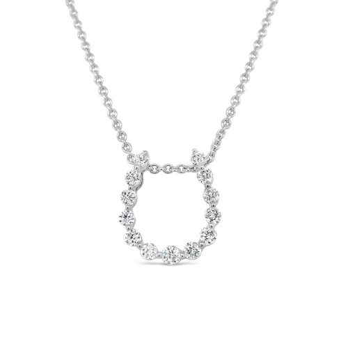 Diamond Horseshoe Pendant
