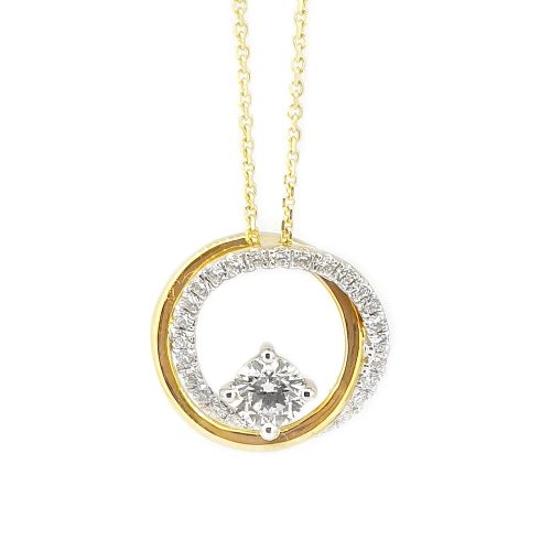Diamond Swirl Pendant