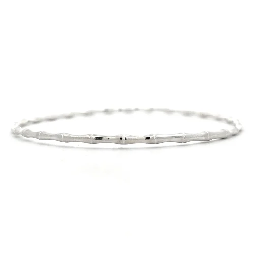 Fine Silver Bamboo Bangles