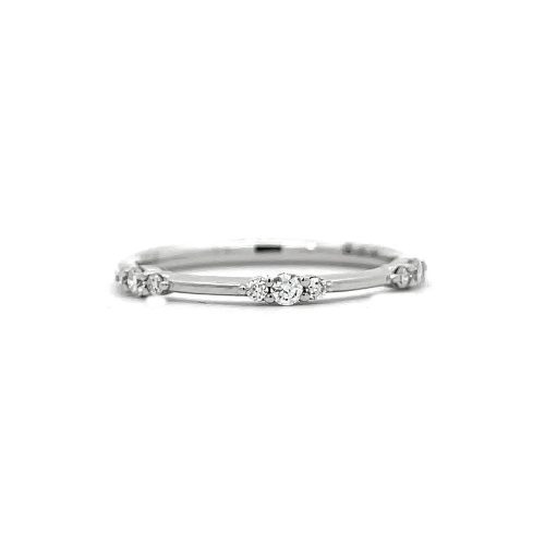 Fine Triple Diamond Band