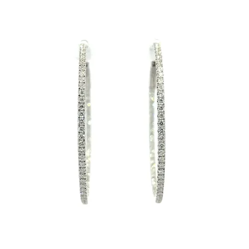 Large Diamond Hoops