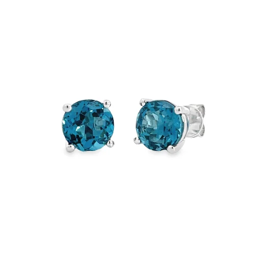 London Blue Topaz Stud Earrings