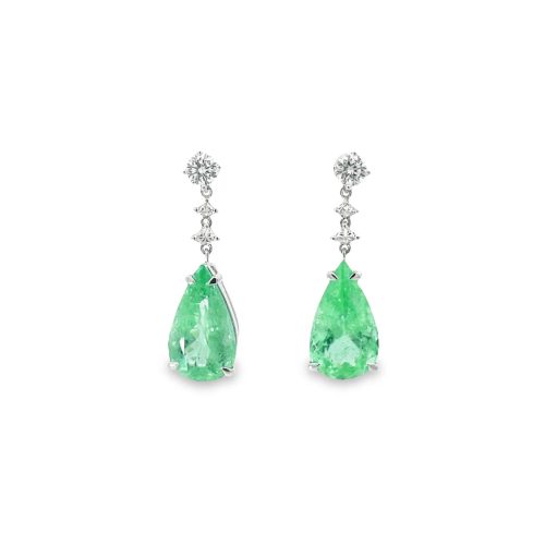 Mint Tourmaline Drop Earrings