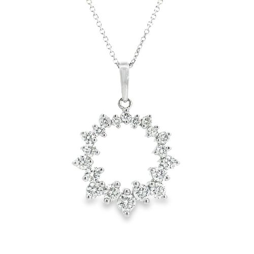 Offset Diamond Pendant