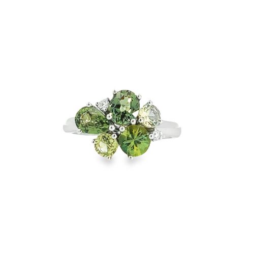 Olive Sapphire Ring
