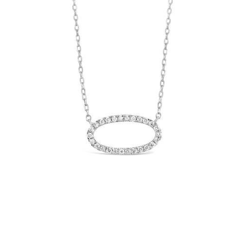 Oval Diamond Pendant