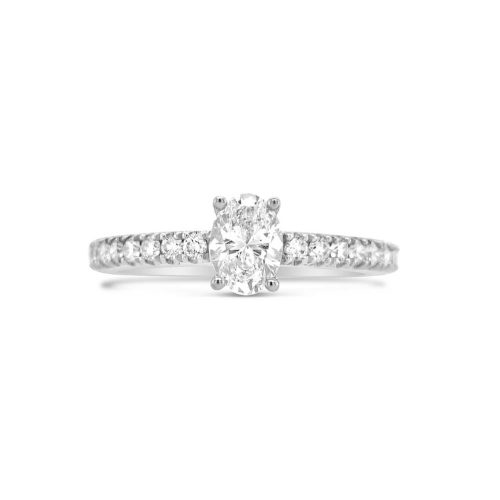 Oval Diamond Set Ring