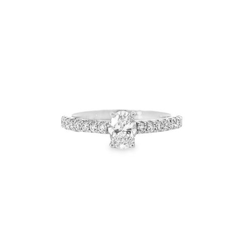 Oval Diamond Set Ring
