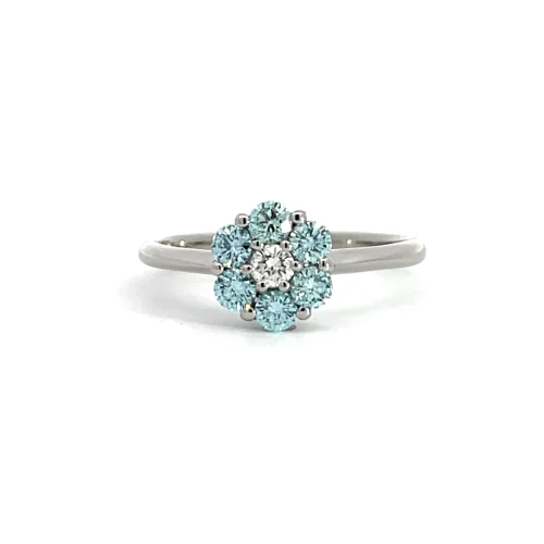 Blue Diamond Florette Ring
