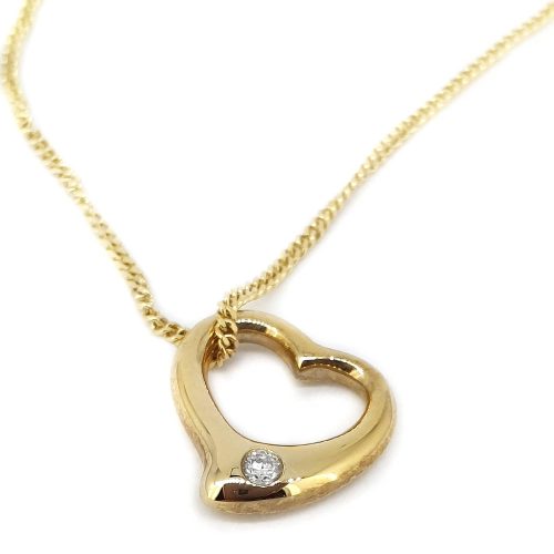 Petite Diamond Set Heart Pendant