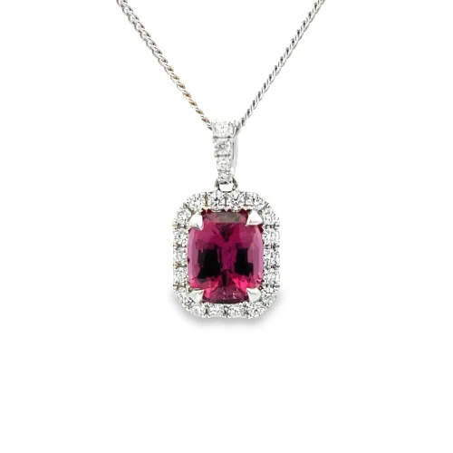 Pink Garnet Pendant