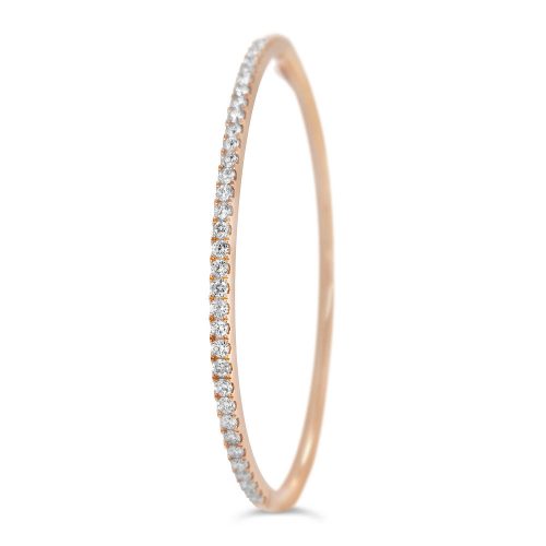 Rose Gold Diamond Bangle