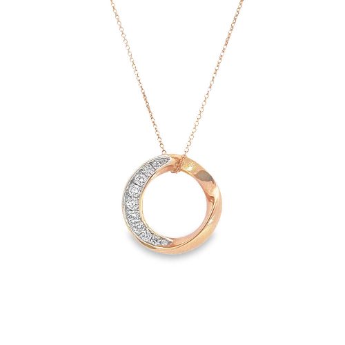 Rose Gold Diamond Curve