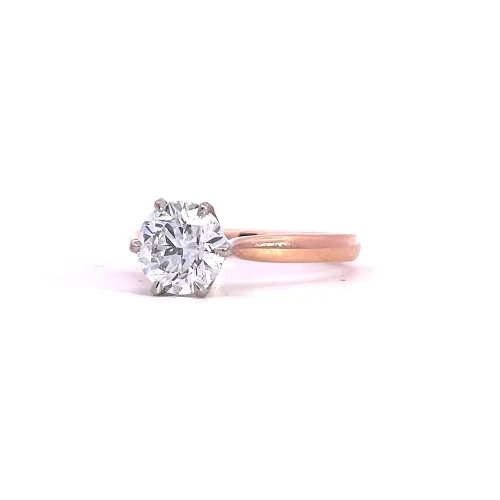 Rose Gold Diamond Solitaire