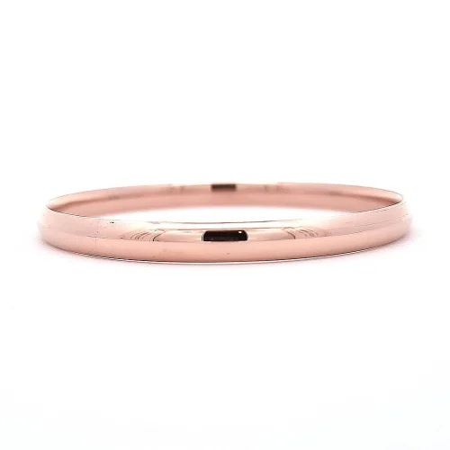 Rose Gold Half-Round Bangle