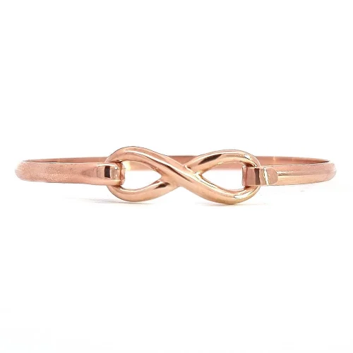 Rose Gold Infinity Bangle