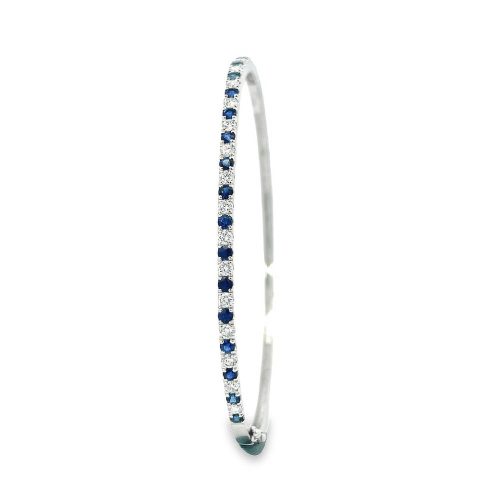 Sapphire and Diamond Bangle