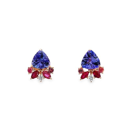 Sapphire and Diamond Earrings