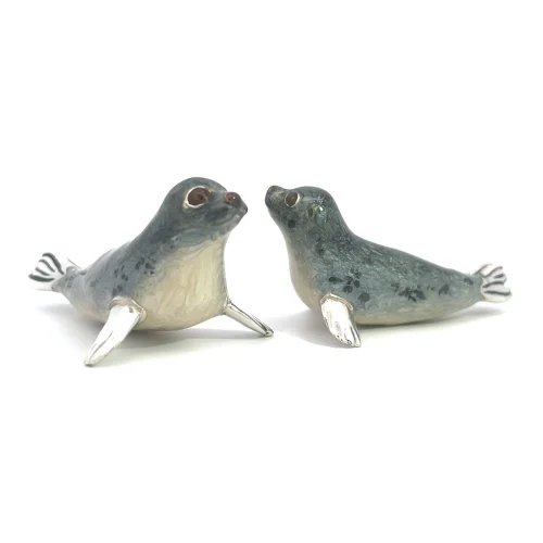 Saturno Sterling Silver Enamel Seal