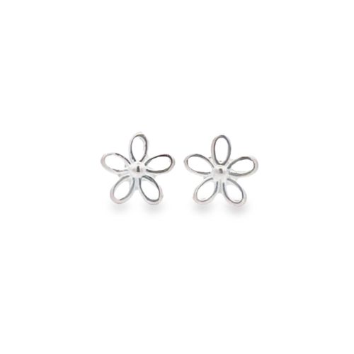 Silver Flower Studs