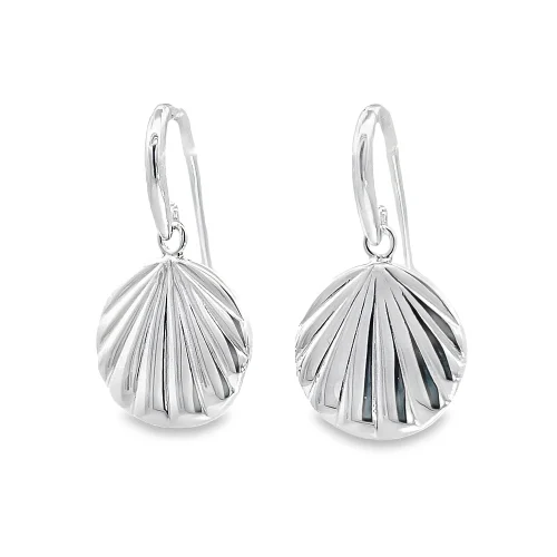 Silver Sea-Shell Drops
