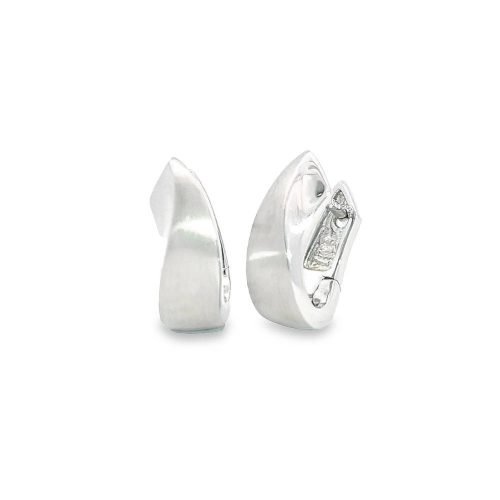 Small Silver Flame Earrings