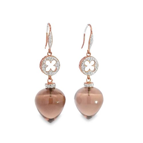 Smokey Quartz Drop Earrings