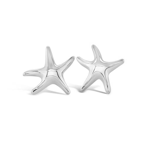 Sterling Silver Starfish Stud Earrings