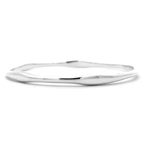 Sterling Silver Wave Bangle