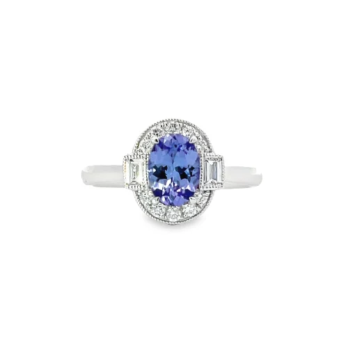 Tanzanite Deco Ring