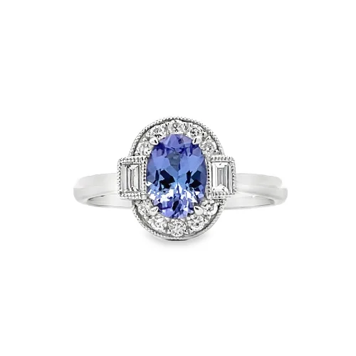 Tanzanite and Diamond Ring