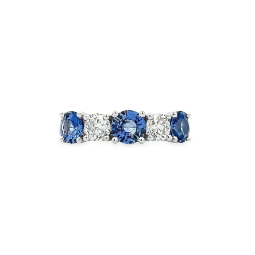 Timeless Sapphire and Diamond Band