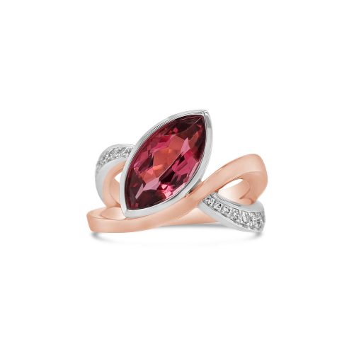 Tourmaline Twist Ring