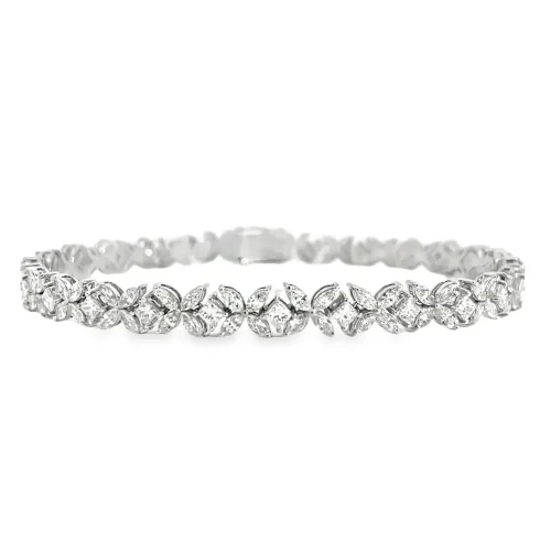 White Gold Butterfly Diamond Bracelet