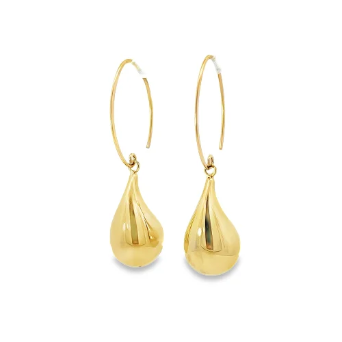 Yellow Gold Drop Earrings