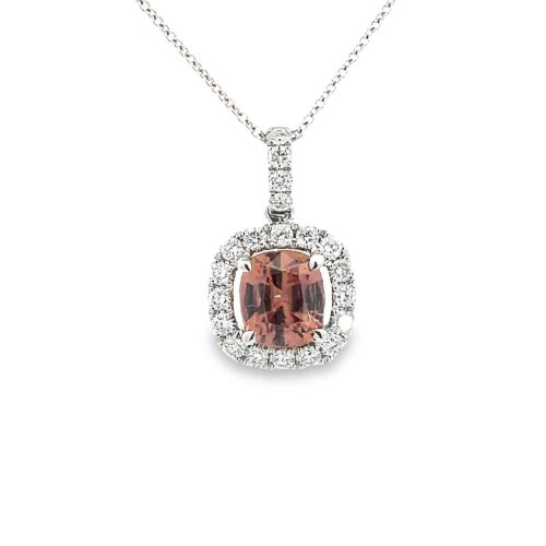 Zircon and Diamond Pendant