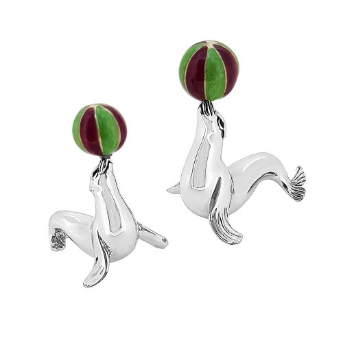 Saturno Sterling Silver Enamel Seals